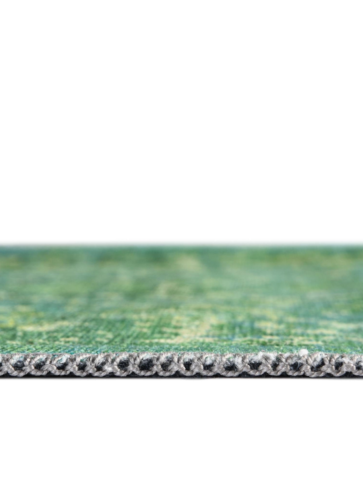 Washable Spring Green 2' x 10' Renaissance Runner Area Rug Easy to Clean Stain Resistant & Durable Colorful Distressed Vintage Carpet for Sale at Rug Engine