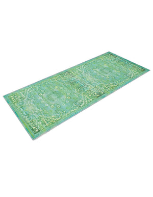 Spring Green 2' x 6' Renaissance Washable Runner Rug