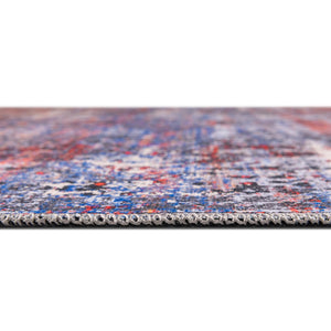 Washable Autumn 7' 10 x 7' 10 Renaissance Square Area Rug Easy to Clean Stain Resistant & Durable Colorful Distressed Vintage Carpet for Sale at Rug Engine