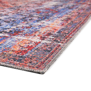 Washable Autumn 7' 10 x 7' 10 Renaissance Square Area Rug Easy to Clean Stain Resistant & Durable Colorful Distressed Vintage Carpet for Sale at Rug Engine