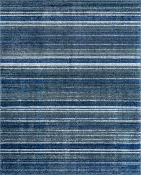 Blue 9' x 12' Gemstone Rectangle Area Rug Polypropylene Contemporary Carpet Easy Clean Stain Resistant for Home Design Decorating for Sale at Rug Engine