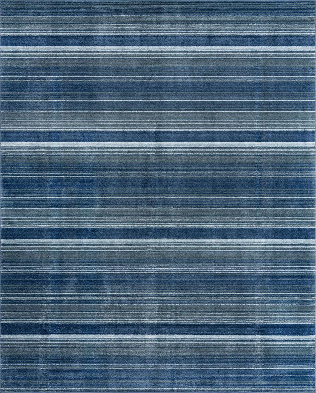 Blue 9' x 12' Gemstone Rectangle Area Rug Polypropylene Contemporary Carpet Easy Clean Stain Resistant for Home Design Decorating for Sale at Rug Engine