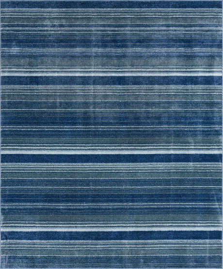 Blue 7' 10 x 10' 2 Gemstone Rectangle Area Rug Polypropylene Contemporary Carpet Easy Clean Stain Resistant for Home Design Decorating for Sale at Rug Engine
