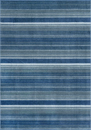 Blue 6' 1 x 9' 2 Gemstone Rectangle Area Rug Polypropylene Contemporary Carpet Easy Clean Stain Resistant for Home Design Decorating for Sale at Rug Engine