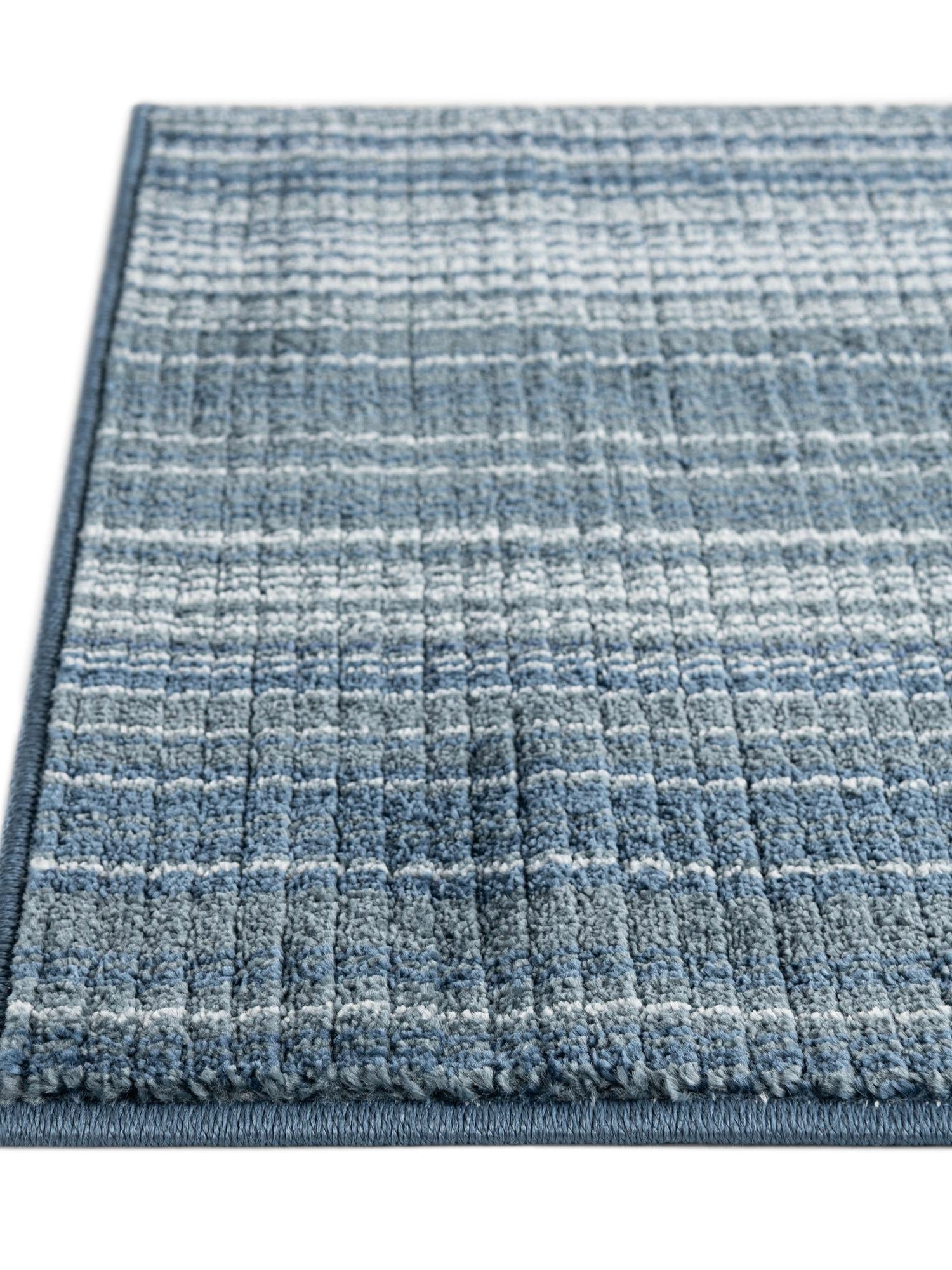 Blue 9' x 12' Gemstone Rectangle Area Rug Polypropylene Contemporary Carpet Easy Clean Stain Resistant for Home Design Decorating for Sale at Rug Engine
