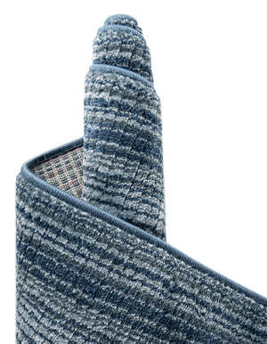 Blue 6' 1 x 9' 2 Gemstone Rectangle Area Rug Polypropylene Contemporary Carpet Easy Clean Stain Resistant for Home Design Decorating for Sale at Rug Engine