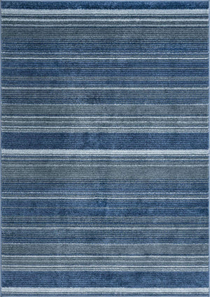 Blue 4' 1 x 6' 3 Gemstone Rectangle Area Rug Polypropylene Contemporary Carpet Easy Clean Stain Resistant for Home Design Decorating for Sale at Rug Engine