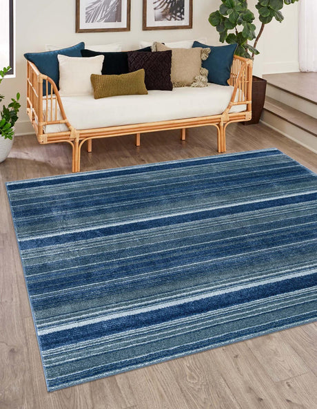 Blue 9' 10 x 9' 10 Gemstone Square Area Rug Polypropylene Contemporary Carpet Easy Clean Stain Resistant for Home Design Decorating for Sale at Rug Engine