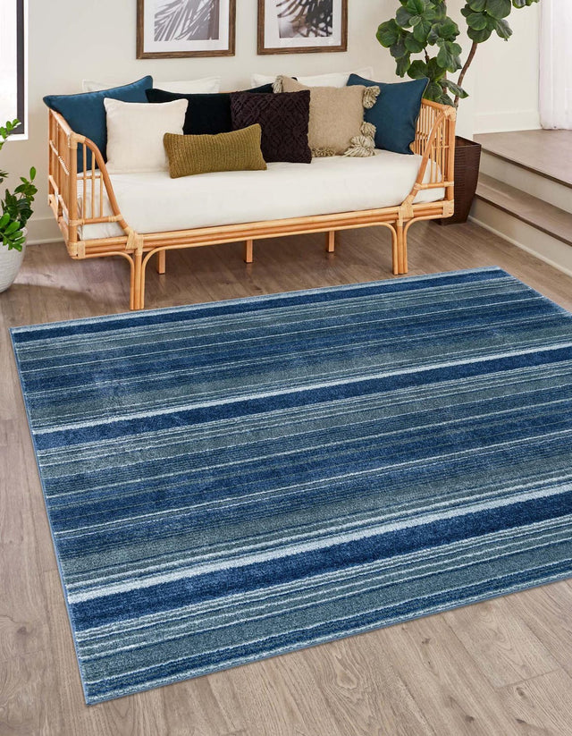 Blue 9' 10 x 9' 10 Gemstone Square Area Rug Polypropylene Contemporary Carpet Easy Clean Stain Resistant for Home Design Decorating for Sale at Rug Engine