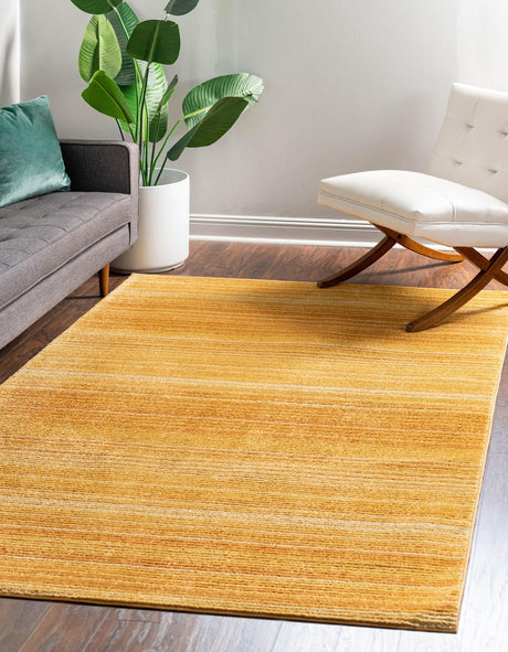 Yellow 9' x 12' Gemstone Rectangle Area Rug Polypropylene Contemporary Carpet Easy Clean Stain Resistant for Home Design Decorating for Sale at Rug Engine