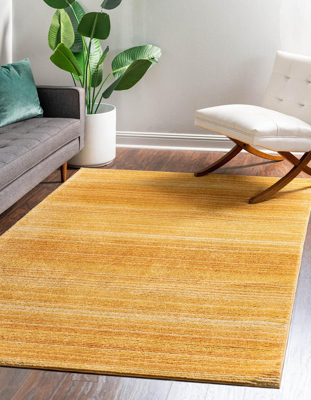 Yellow 3' 3 x 5' 3 Gemstone Rectangle Area Rug Polypropylene Contemporary Carpet Easy Clean Stain Resistant for Home Design Decorating for Sale at Rug Engine