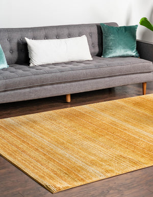 Yellow 2' 2 x 3' 1 Gemstone Rectangle Area Rug Polypropylene Contemporary Carpet Easy Clean Stain Resistant for Home Design Decorating for Sale at Rug Engine