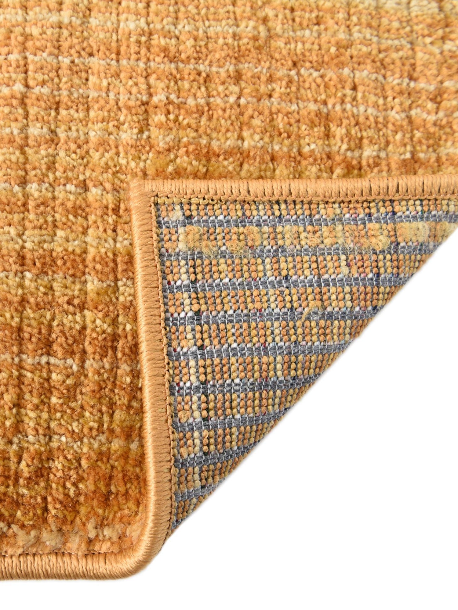Yellow 4' 1 x 6' 3 Gemstone Rectangle Area Rug Polypropylene Contemporary Carpet Easy Clean Stain Resistant for Home Design Decorating for Sale at Rug Engine