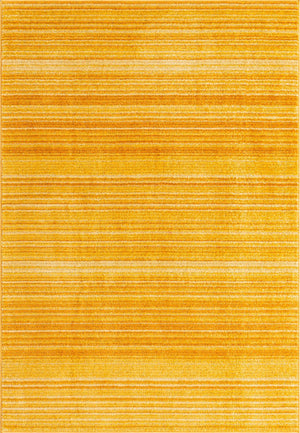 Yellow 4' 1 x 6' 3 Gemstone Rectangle Area Rug Polypropylene Contemporary Carpet Easy Clean Stain Resistant for Home Design Decorating for Sale at Rug Engine
