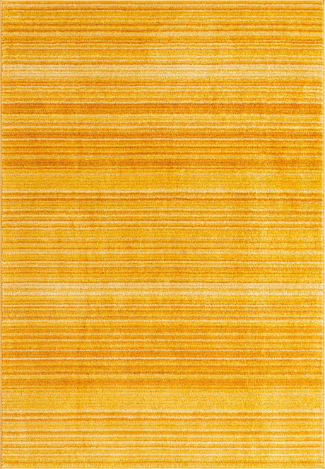 Yellow 4' 1 x 6' 3 Gemstone Rectangle Area Rug Polypropylene Contemporary Carpet Easy Clean Stain Resistant for Home Design Decorating for Sale at Rug Engine