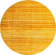 Yellow 10' 2 x 10' 2 Gemstone Round Area Rug Polypropylene Contemporary Carpet Easy Clean Stain Resistant for Home Design Decorating for Sale at Rug Engine