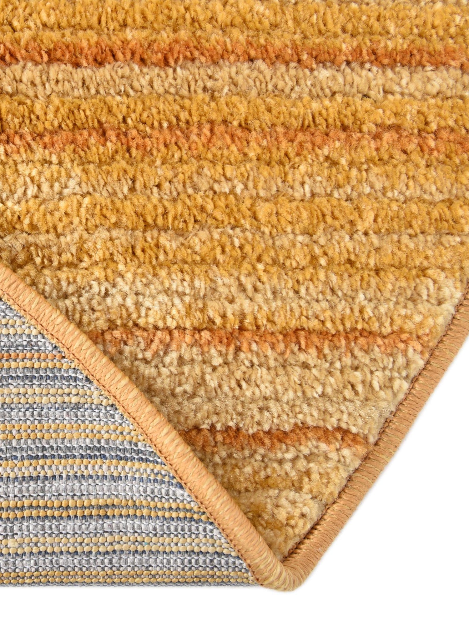 Yellow 4' 1 x 6' 3 Gemstone Oval Area Rug Polypropylene Contemporary Carpet Easy Clean Stain Resistant for Home Design Decorating for Sale at Rug Engine