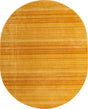 Yellow 7' 10 x 10' 2 Gemstone Oval Area Rug Polypropylene Contemporary Carpet Easy Clean Stain Resistant for Home Design Decorating for Sale at Rug Engine
