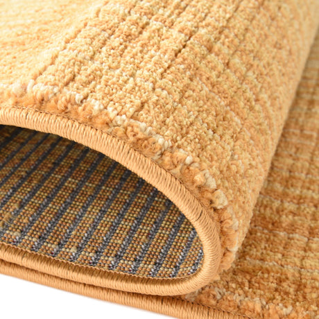 Yellow 7' 3 x 7' 3 Gemstone Octagon Area Rug Polypropylene Contemporary Carpet Easy Clean Stain Resistant for Home Design Decorating for Sale at Rug Engine