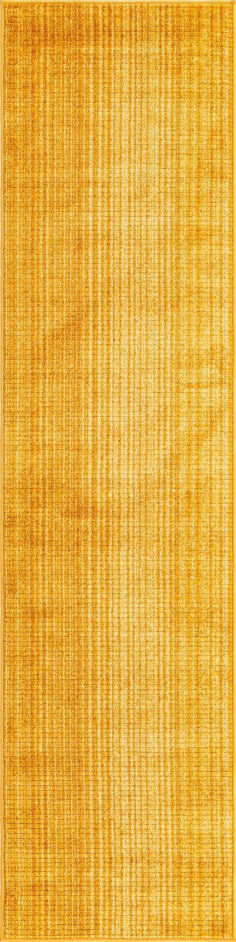 Yellow 2' 2 x 8' Gemstone Runner Area Rug Polypropylene Contemporary Carpet Easy Clean Stain Resistant for Home Design Decorating for Sale at Rug Engine