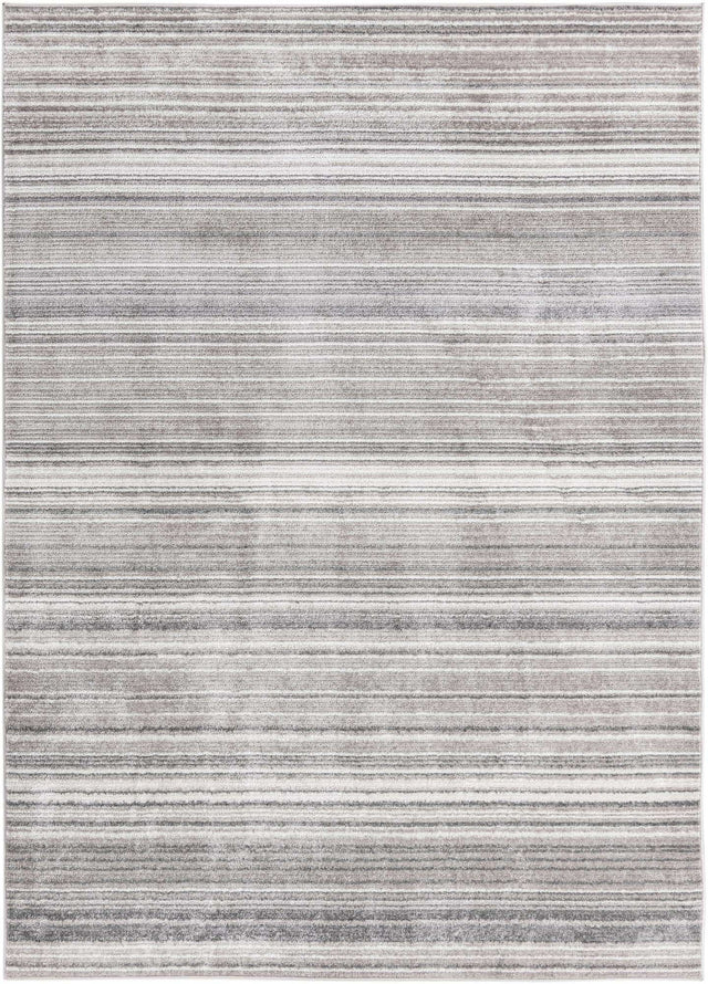 Gray 6' 1 x 9' 2 Gemstone Rectangle Area Rug Polypropylene Contemporary Carpet Easy Clean Stain Resistant for Home Design Decorating for Sale at Rug Engine