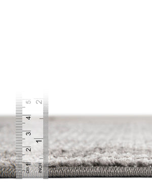 Gray 5' 3 x 8' Gemstone Rectangle Area Rug Polypropylene Contemporary Carpet Easy Clean Stain Resistant for Home Design Decorating for Sale at Rug Engine