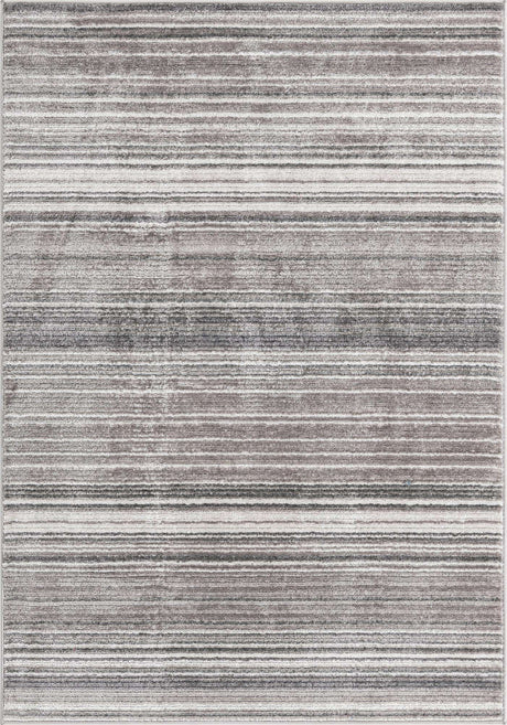 Gray 4' 1 x 6' 3 Gemstone Rectangle Area Rug Polypropylene Contemporary Carpet Easy Clean Stain Resistant for Home Design Decorating for Sale at Rug Engine