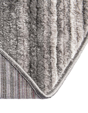 Gray 3' 3 x 3' 3 Gemstone Round Area Rug Polypropylene Contemporary Carpet Easy Clean Stain Resistant for Home Design Decorating for Sale at Rug Engine