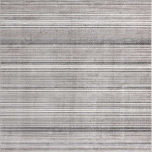 Gray 9' 10 x 9' 10 Gemstone Square Area Rug Polypropylene Contemporary Carpet Easy Clean Stain Resistant for Home Design Decorating for Sale at Rug Engine