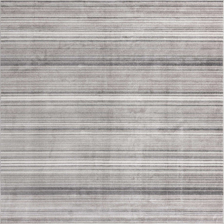 Gray 9' 10 x 9' 10 Gemstone Square Area Rug Polypropylene Contemporary Carpet Easy Clean Stain Resistant for Home Design Decorating for Sale at Rug Engine