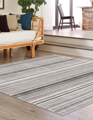 Gray 9' 10 x 9' 10 Gemstone Square Area Rug Polypropylene Contemporary Carpet Easy Clean Stain Resistant for Home Design Decorating for Sale at Rug Engine