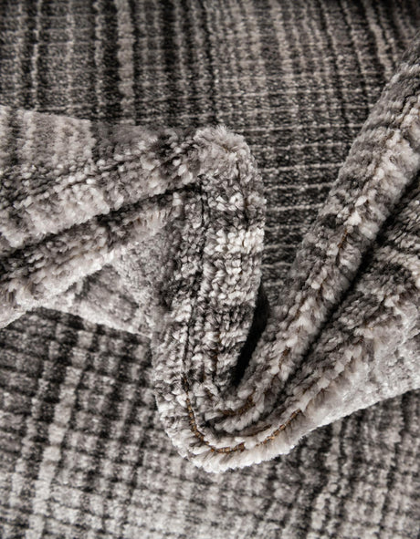 Gray 7' 3 x 7' 3 Gemstone Square Area Rug Polypropylene Contemporary Carpet Easy Clean Stain Resistant for Home Design Decorating for Sale at Rug Engine
