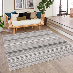 Gray 7' 3 x 7' 3 Gemstone Square Area Rug Polypropylene Contemporary Carpet Easy Clean Stain Resistant for Home Design Decorating for Sale at Rug Engine