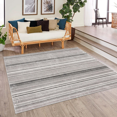 Gray 7' 3 x 7' 3 Gemstone Square Area Rug Polypropylene Contemporary Carpet Easy Clean Stain Resistant for Home Design Decorating for Sale at Rug Engine