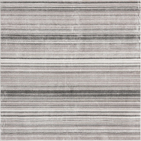 Gray 7' 3 x 7' 3 Gemstone Square Area Rug Polypropylene Contemporary Carpet Easy Clean Stain Resistant for Home Design Decorating for Sale at Rug Engine