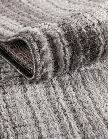 Gray 4' 1 x 6' 3 Gemstone Oval Area Rug Polypropylene Contemporary Carpet Easy Clean Stain Resistant for Home Design Decorating for Sale at Rug Engine