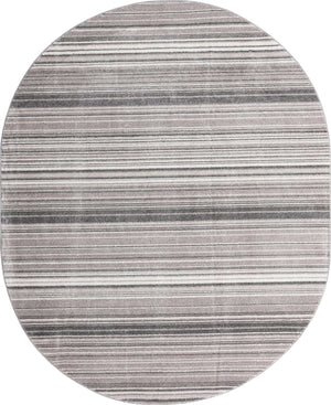 Gray 7' 10 x 10' 2 Gemstone Oval Area Rug Polypropylene Contemporary Carpet Easy Clean Stain Resistant for Home Design Decorating for Sale at Rug Engine