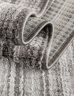 Gray 4' 1 x 4' 1 Gemstone Octagon Area Rug Polypropylene Contemporary Carpet Easy Clean Stain Resistant for Home Design Decorating for Sale at Rug Engine