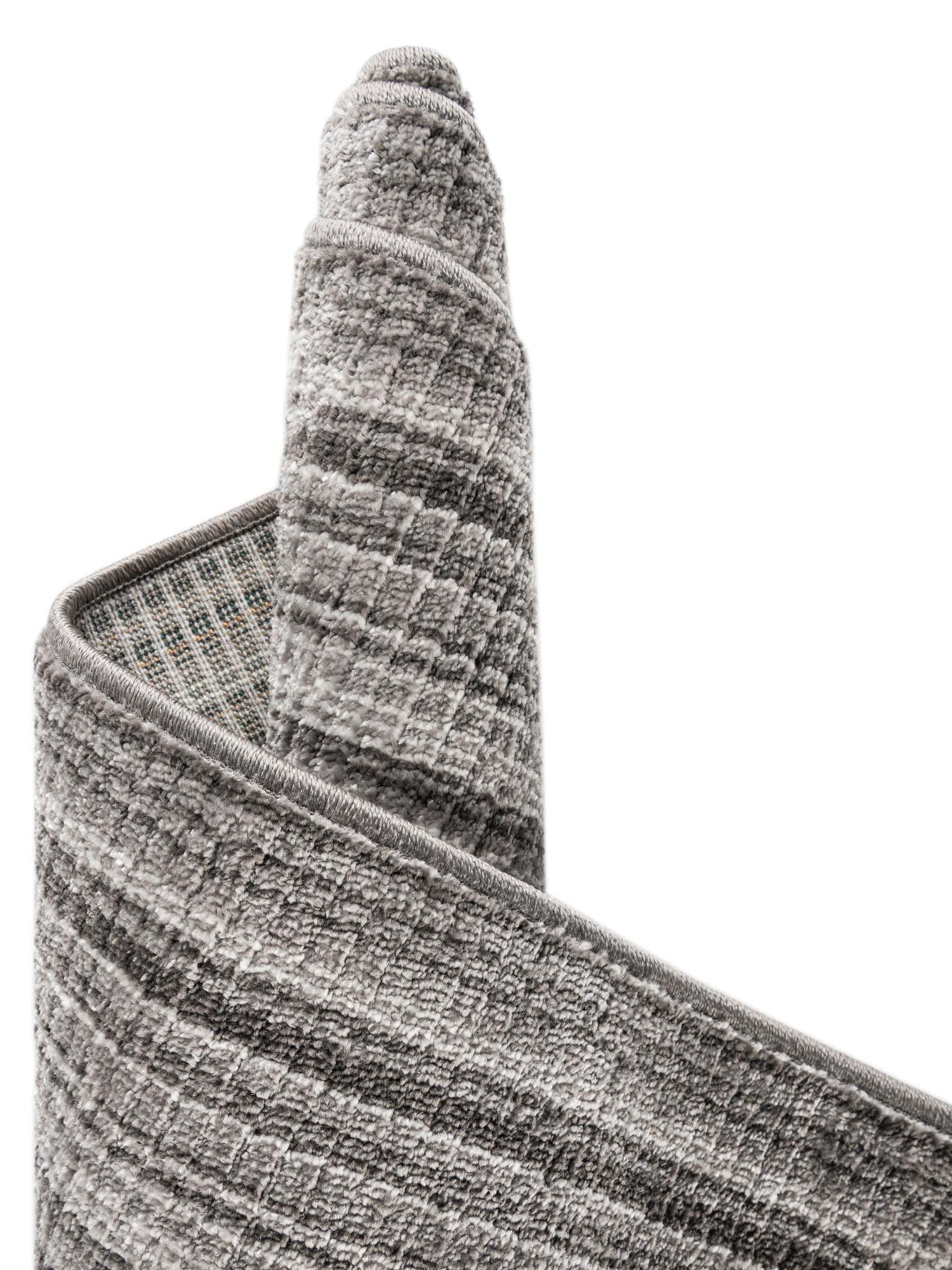 Gray 2' 2 x 5' 11 Gemstone Runner Area Rug Polypropylene Contemporary Carpet Easy Clean Stain Resistant for Home Design Decorating for Sale at Rug Engine
