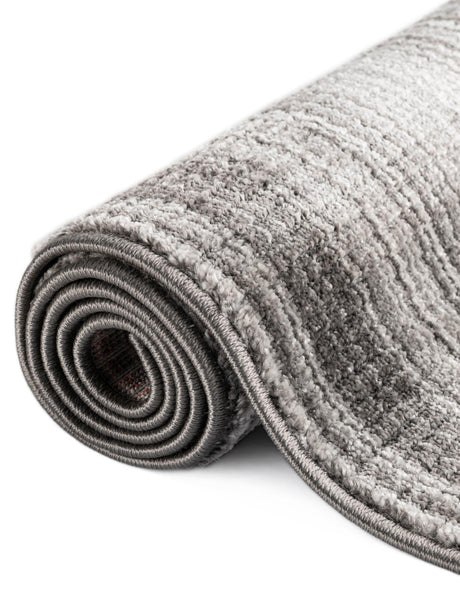 Gray 2' 2 x 5' 11 Gemstone Runner Area Rug Polypropylene Contemporary Carpet Easy Clean Stain Resistant for Home Design Decorating for Sale at Rug Engine