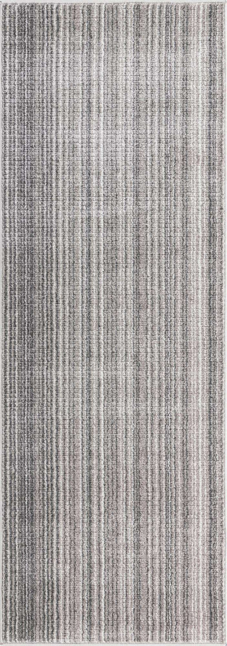 Gray 2' 2 x 5' 11 Gemstone Runner Area Rug Polypropylene Contemporary Carpet Easy Clean Stain Resistant for Home Design Decorating for Sale at Rug Engine