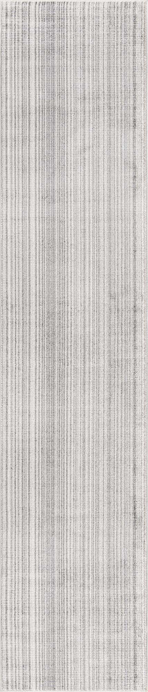 Gray 2' 7 x 12' Gemstone Runner Area Rug Polypropylene Contemporary Carpet Easy Clean Stain Resistant for Home Design Decorating for Sale at Rug Engine