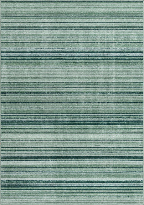 Green 6' 1 x 9' 2 Gemstone Rectangle Area Rug Polypropylene Contemporary Carpet Easy Clean Stain Resistant for Home Design Decorating for Sale at Rug Engine