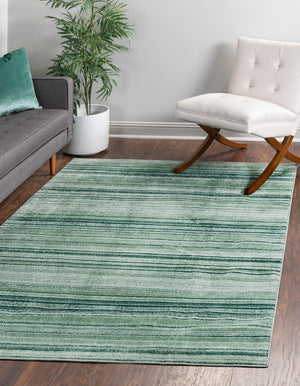 Green 7' 10 x 10' 2 Gemstone Rectangle Area Rug Polypropylene Contemporary Carpet Easy Clean Stain Resistant for Home Design Decorating for Sale at Rug Engine