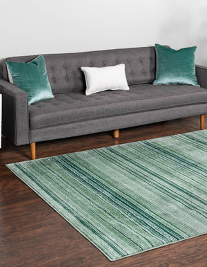 Green 9' x 12' Gemstone Rectangle Area Rug Polypropylene Contemporary Carpet Easy Clean Stain Resistant for Home Design Decorating for Sale at Rug Engine