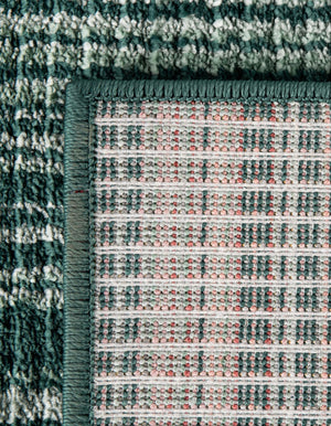Green 4' 1 x 6' 3 Gemstone Rectangle Area Rug Polypropylene Contemporary Carpet Easy Clean Stain Resistant for Home Design Decorating for Sale at Rug Engine