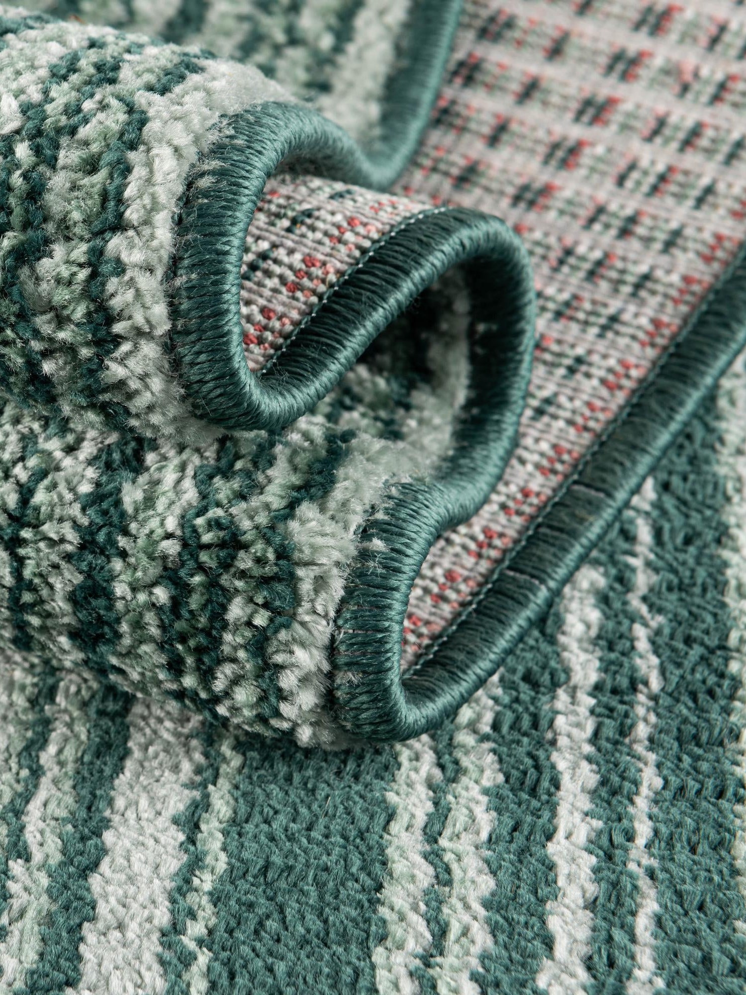 Green 7' 10 x 10' 2 Gemstone Rectangle Area Rug Polypropylene Contemporary Carpet Easy Clean Stain Resistant for Home Design Decorating for Sale at Rug Engine