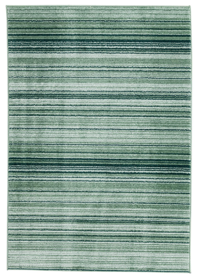 Green 4' 1 x 6' 3 Gemstone Rectangle Area Rug Polypropylene Contemporary Carpet Easy Clean Stain Resistant for Home Design Decorating for Sale at Rug Engine