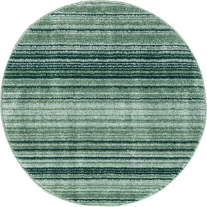Green 3' 3 x 3' 3 Gemstone Round Area Rug Polypropylene Contemporary Carpet Easy Clean Stain Resistant for Home Design Decorating for Sale at Rug Engine