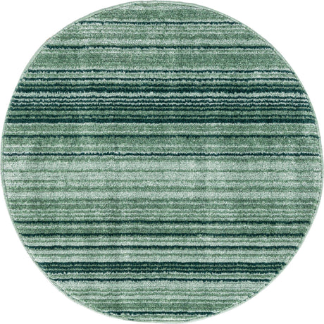 Green 3' 3 x 3' 3 Gemstone Round Area Rug Polypropylene Contemporary Carpet Easy Clean Stain Resistant for Home Design Decorating for Sale at Rug Engine